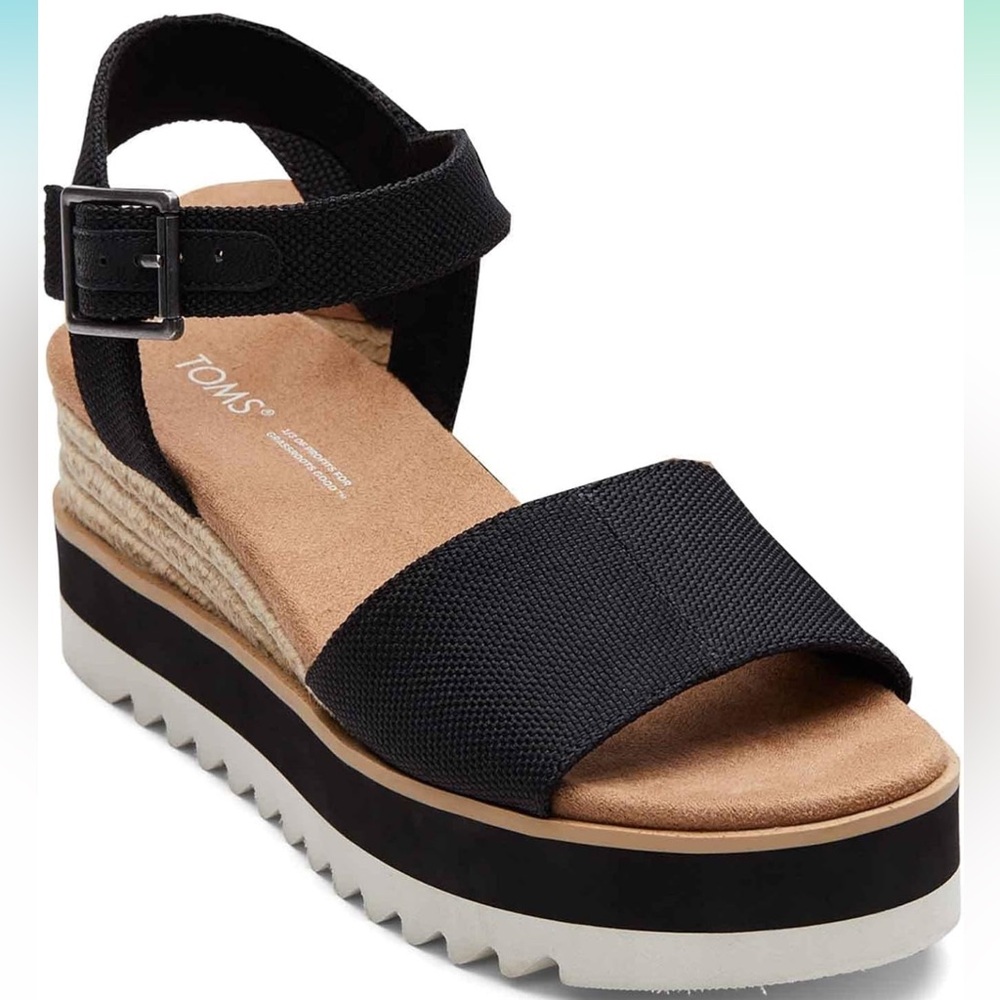 TOMS platform sandal